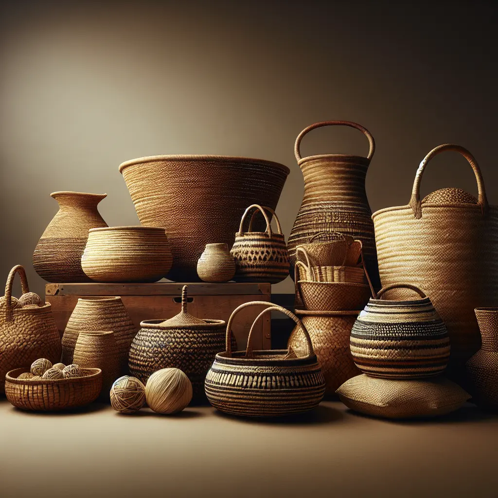 African Woven Sisal Baskets - Handmade